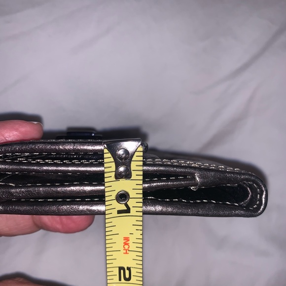 Burberry Silver Leather Wallet NWOT Mint - Picture 10 of 13